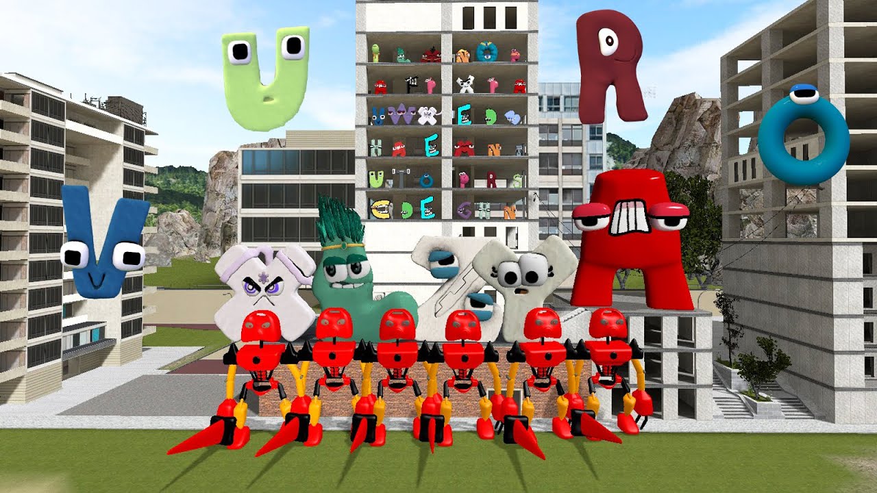 NIGHTMARE ALPHABET LORE VS TOWUH TAHEW (3DMEME) IN GARRY'S MOD