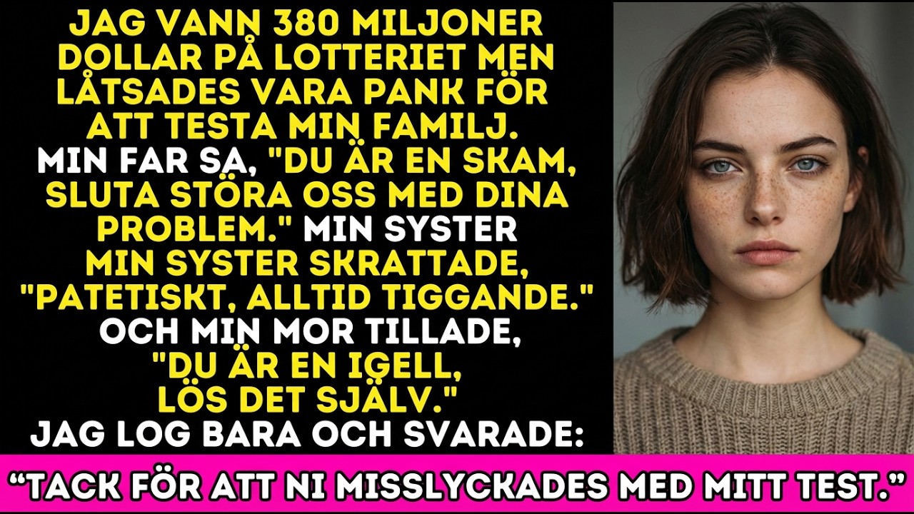 Jag låtsades vara fattig efter 380M$. Min familj svek.