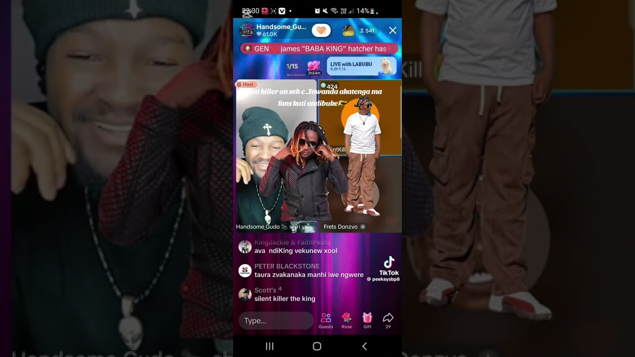 Silent killer explaining zvakaitika kugomba and dissing seh calaz live on tiktok 