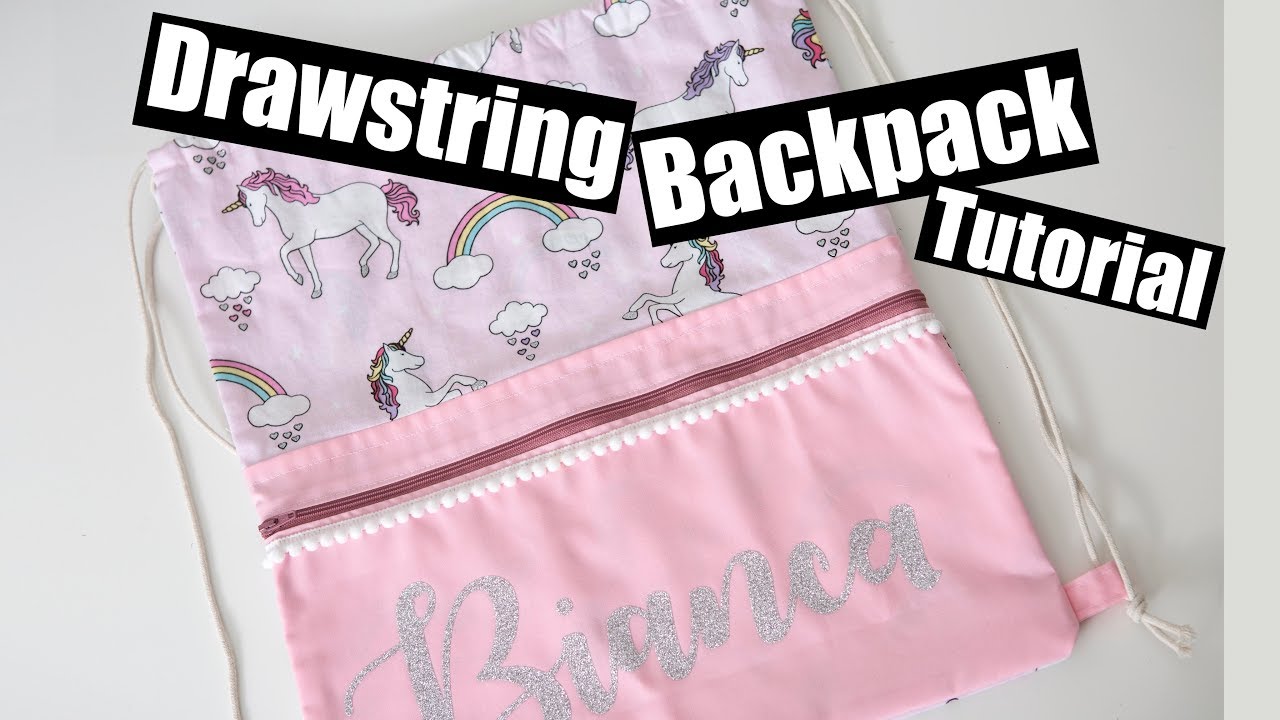 Zero Raw Edges - Drawstring backpack with Pocket