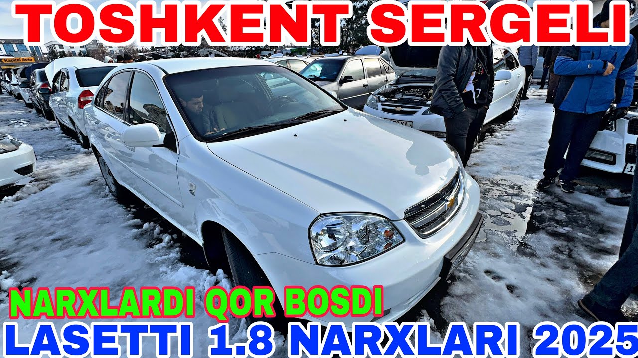 22-DEKABR SERGELI MOSHINA BOZORIDAN LASETTI 1.8 NARXLARI 2025