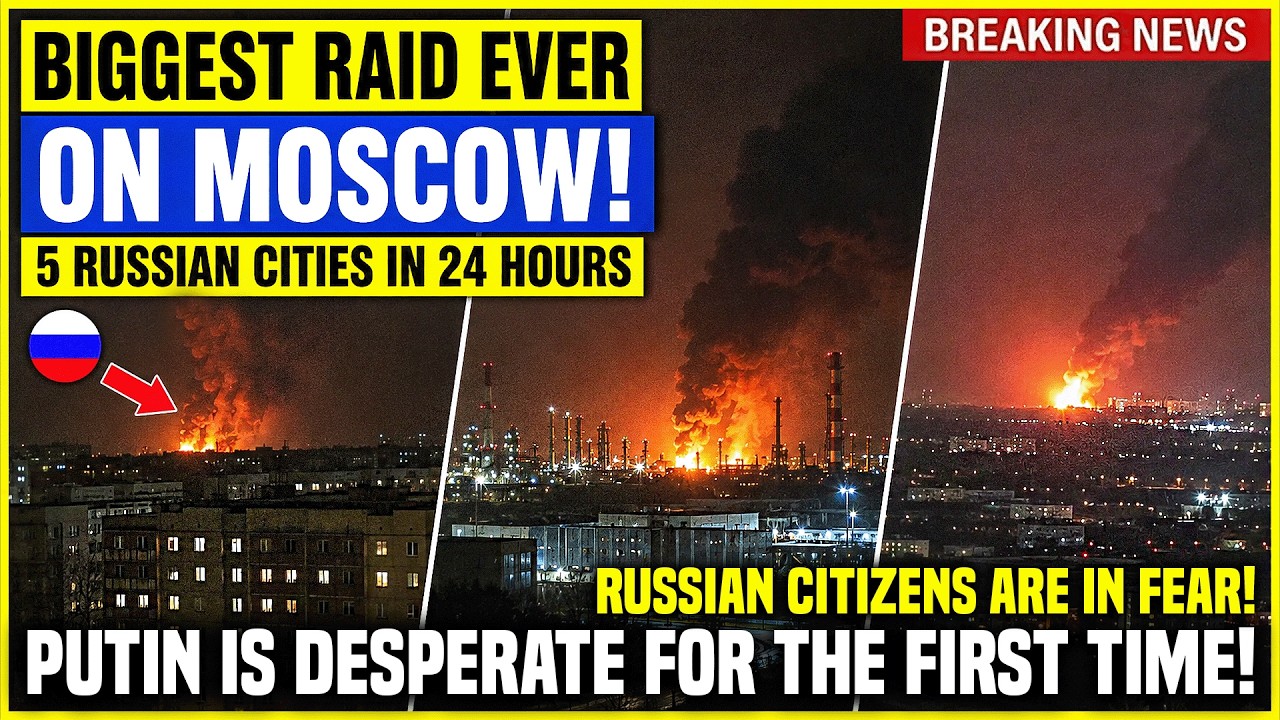 BIGGEST Raid Ever on Moscow&hellip; Ukraine Bombed 5 Russian Cities in 24 Hours - Mayhem in Kremlin