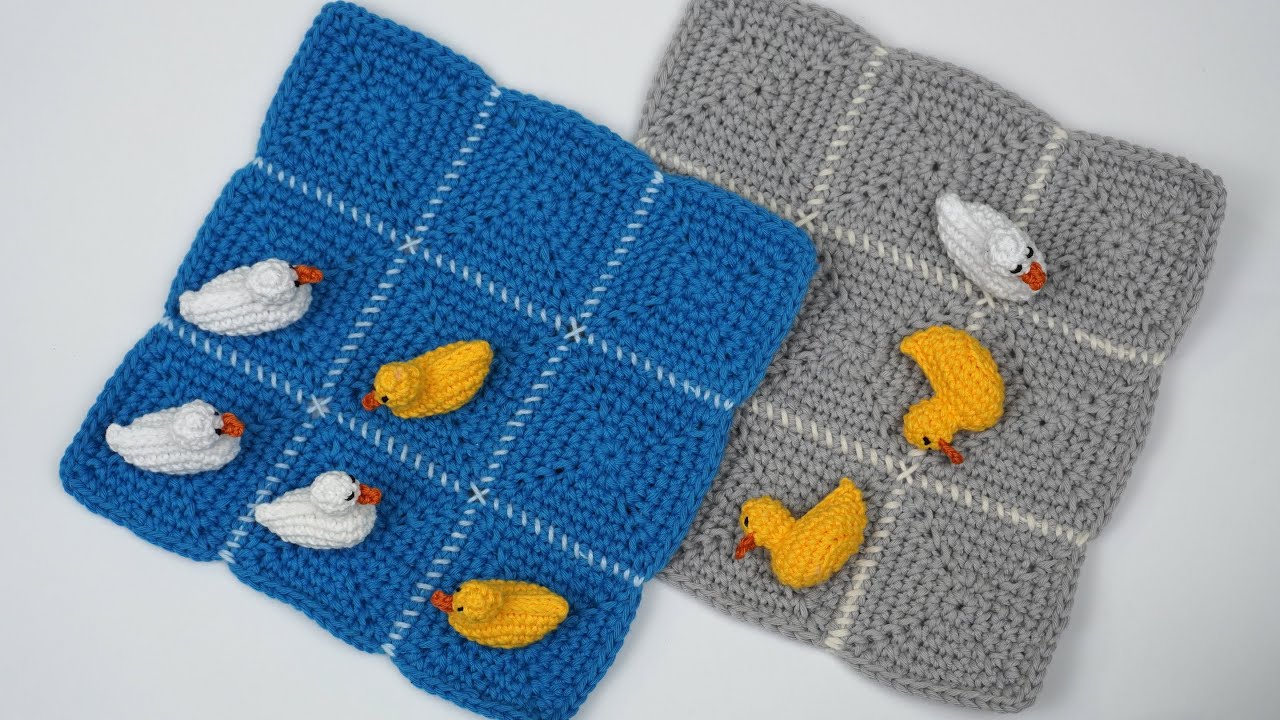 TRES EN RAYA EN CROCHET, TABLERO