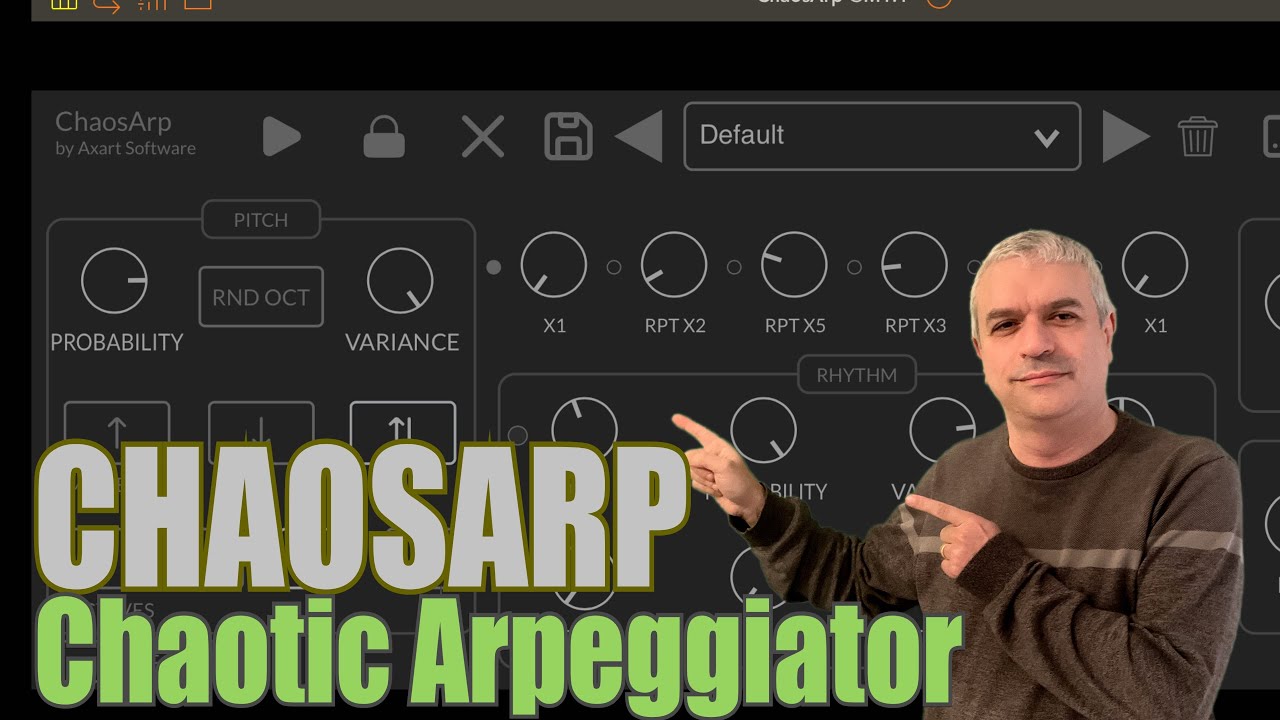 iOS AXart ChaosArp AUv3 😳🤪Chaotic Midi Arpeggiator - Tutorial 1: Getting started