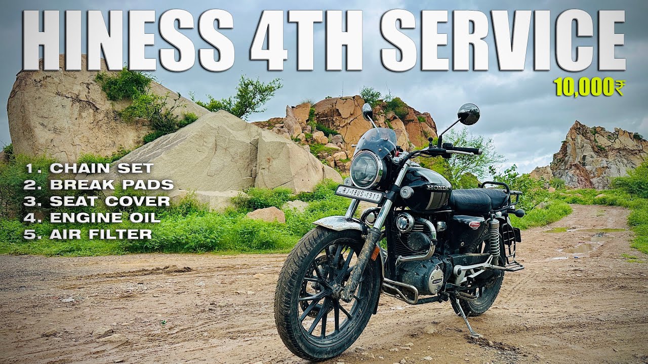 HONDA H’NESS CB350 4TH PAID SERVICE 😭 | गाड़ी कि SERVICE से ज्यादा COST ? 10000₹