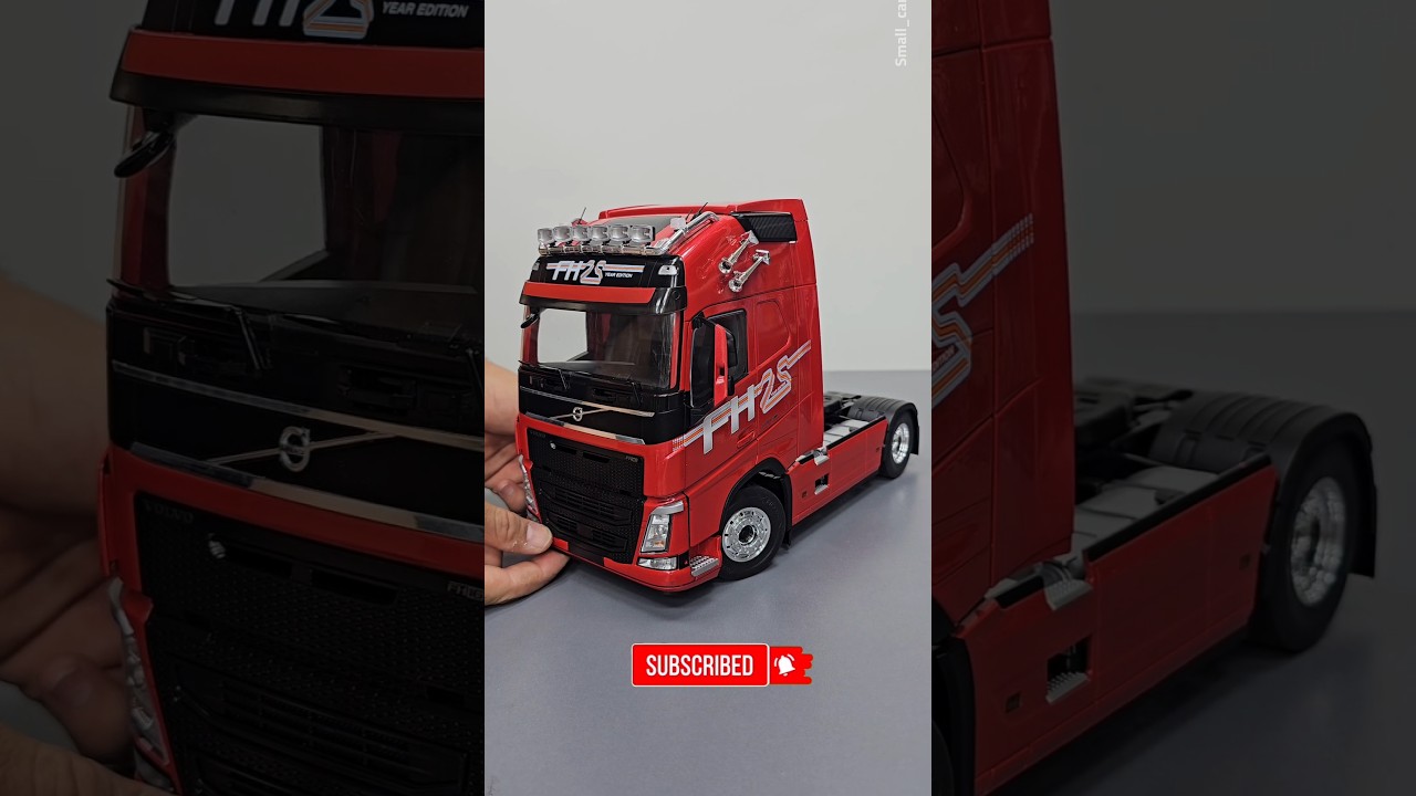 Volvo FH16 XL Red metalic brand ixo 1/18 Diecast small cars. #volvo #diecastcars #modelcars