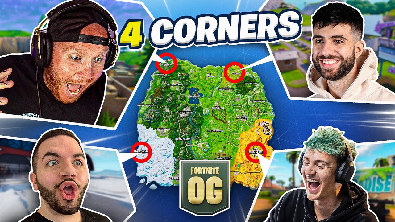 THE OG FORTNITE 4 CORNER CHALLENGE