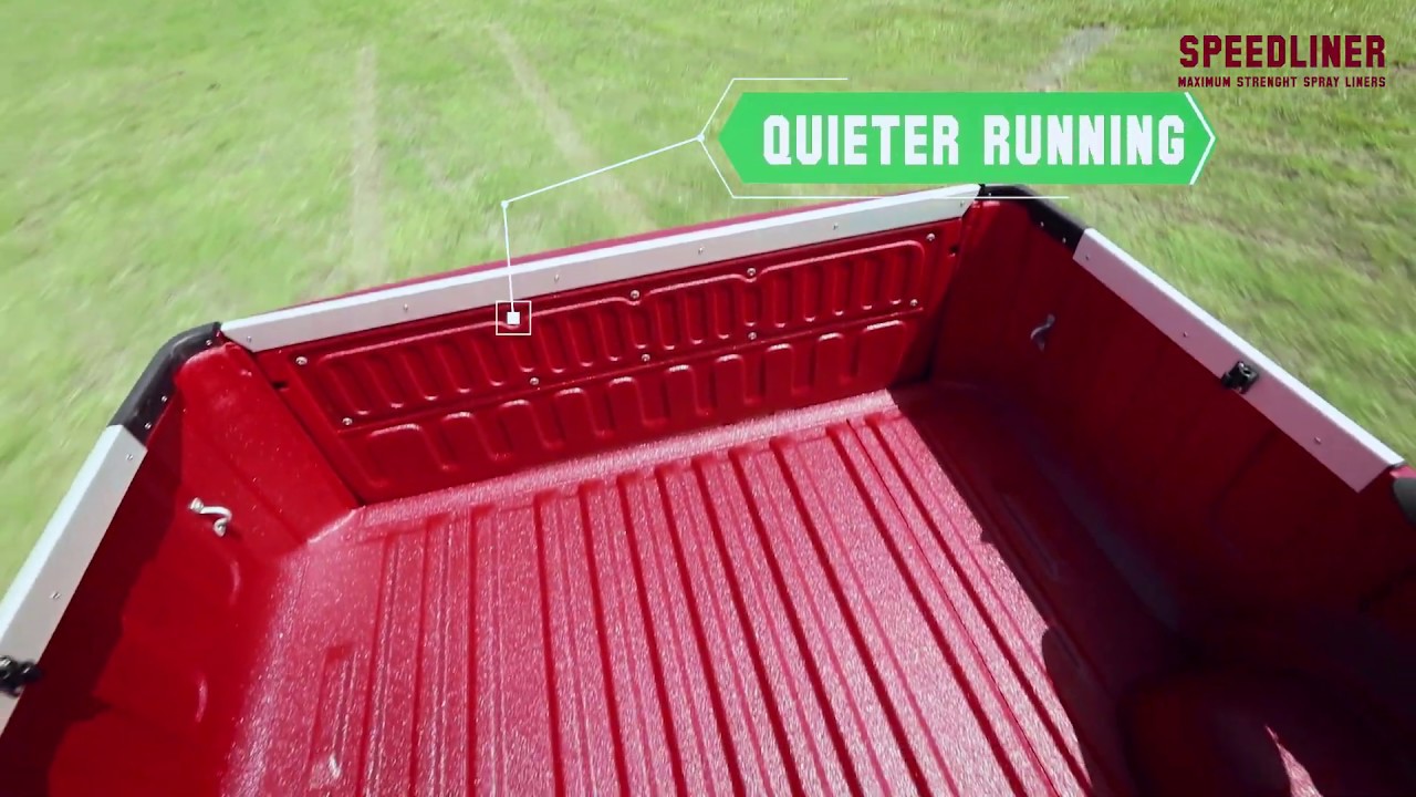 Speedliner No.1 Spray-On Bedliner - Application and result
