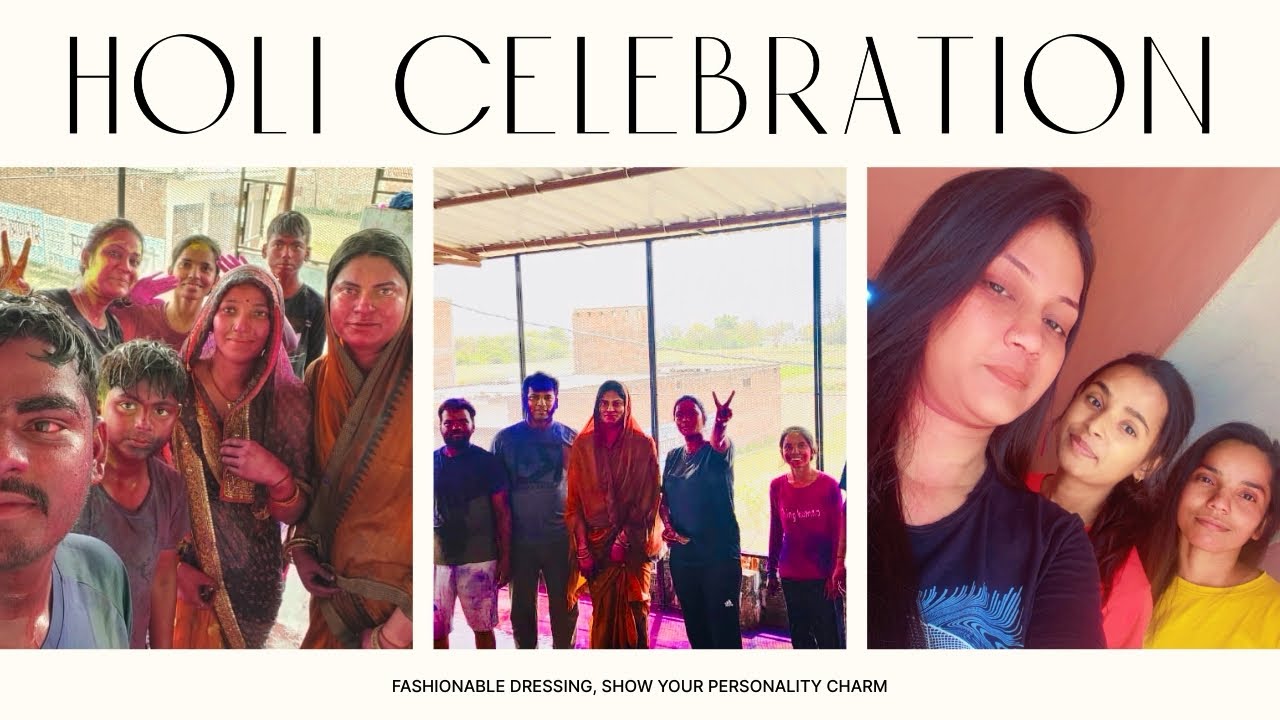 Holi Celebration | गाँव मे खेली होली | NIDHI VLOGS | Vlog -10 | Joint family fun ❤️ | Happy Holi