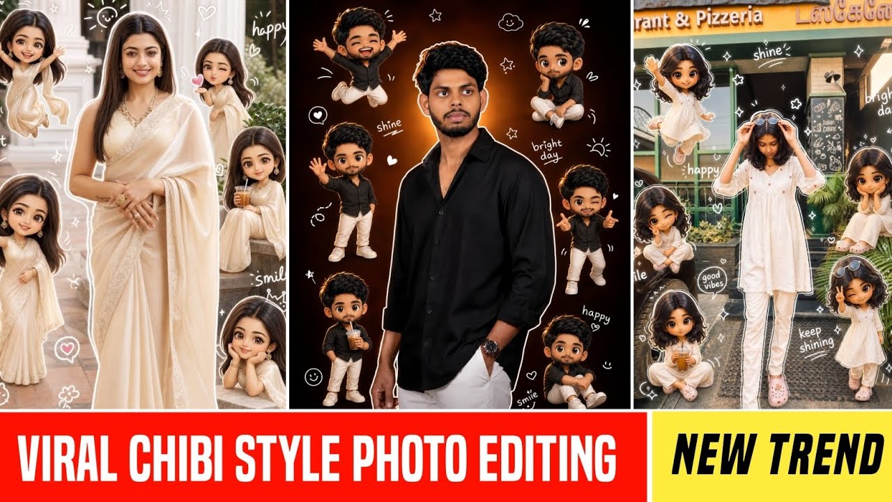 Viral Chibi Style Photo Editing | ChatGPT se banao Cartoon Version | New AI Trend 2026