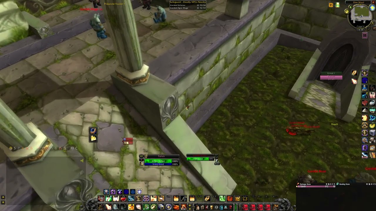 WOW Сlassic Dire Maul бібліотека СЕЙВОВО СОЛО