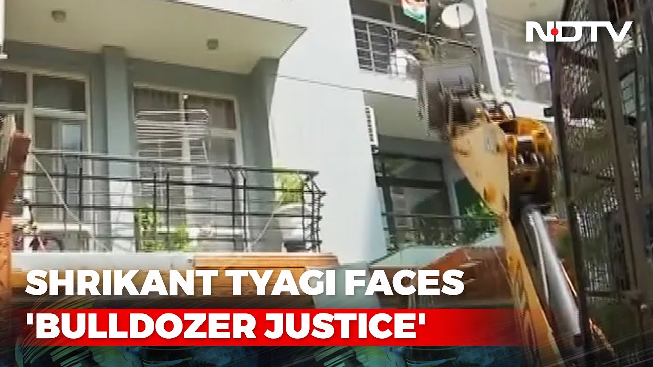 Bulldozers Raze Illegal Structure At Politician's Home In UP