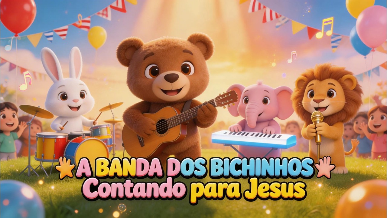 ✨ A Banda dos Bichinhos | Música Infantil Gospel | Música Cristã Infantil | #universodosdesenho