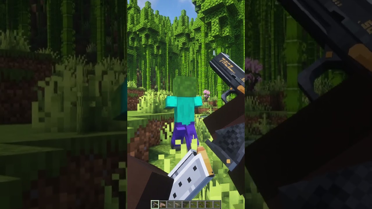 Minecraft Cool Zombie Mods ! #2 #shorts #minecraft