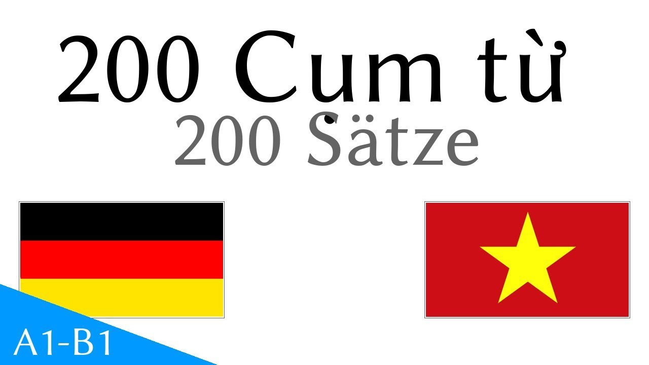 200 Cụm từ  - Tiếng Đức - Tiếng Việt