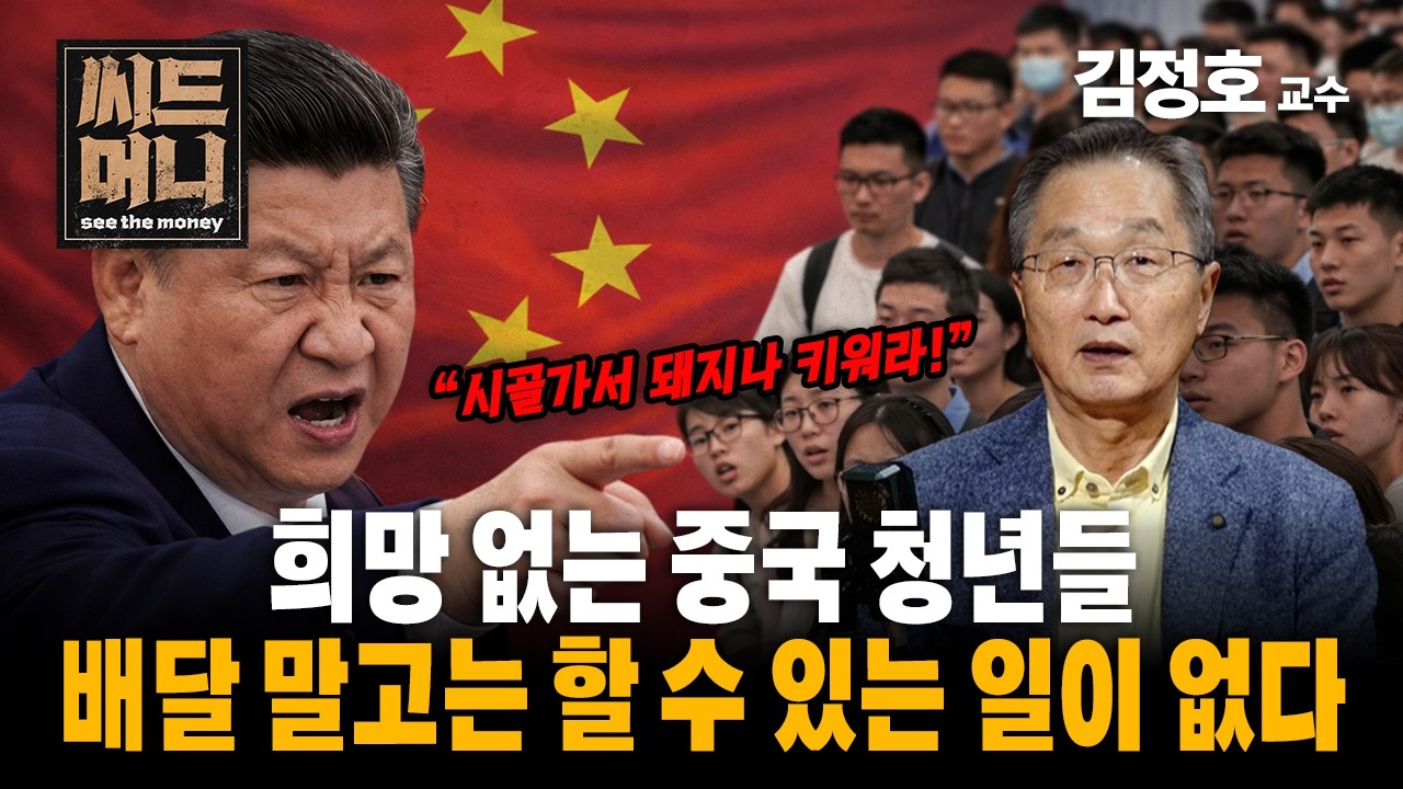 희망 없는 중국 청년들 배달 말고는 할 수 있는 일이 없다 (서강대 경제대학원 김정호 교수)