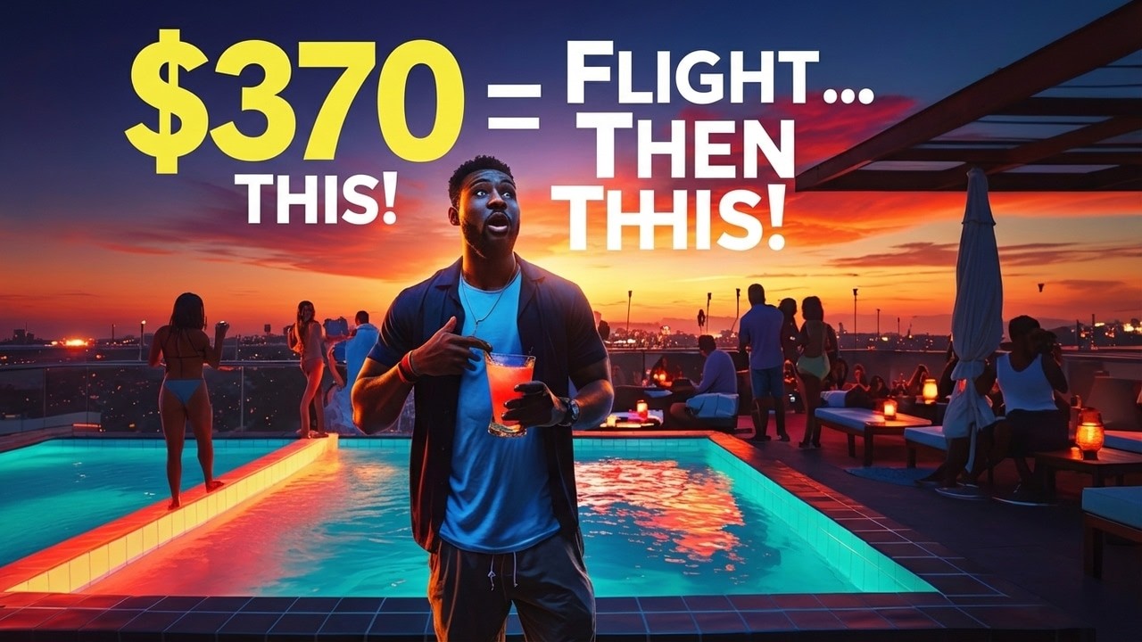 I Flew to Santiago Dominican Republic for $370… Then THIS Happened on the Rooftop 😳🔥
