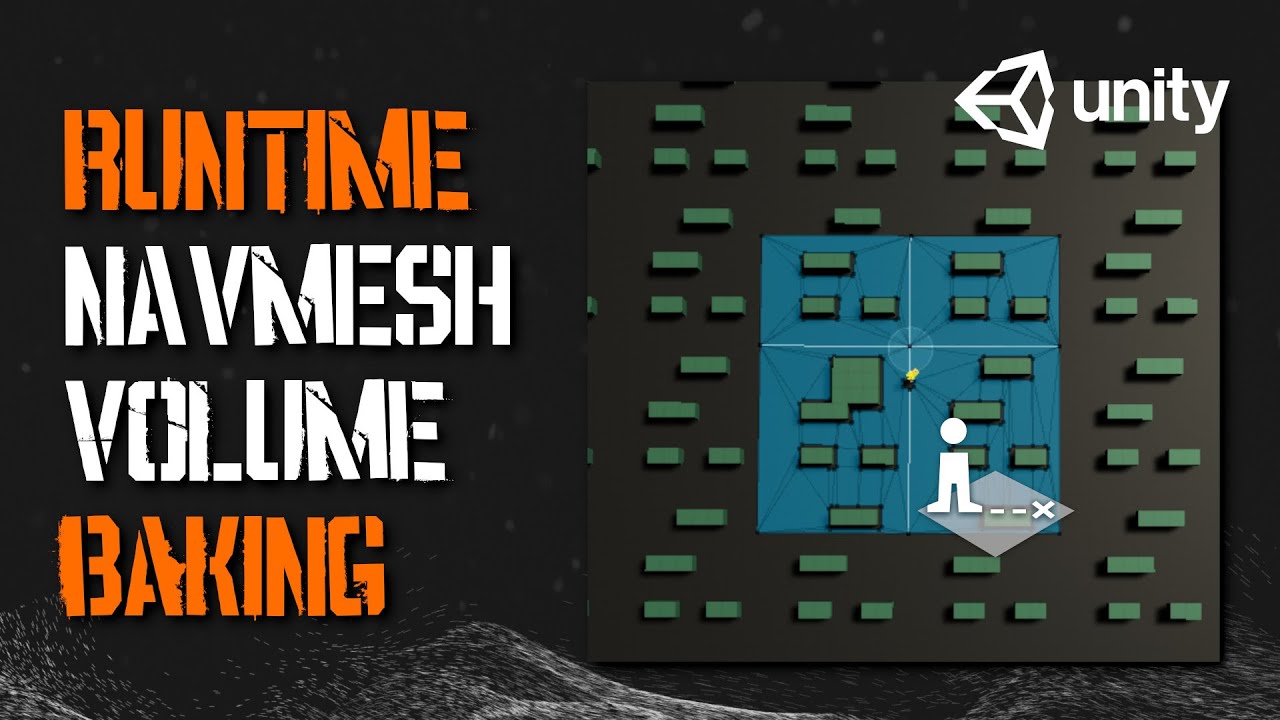 Запекание области NavMesh вокруг игрока — запекание в реальном времени, часть 2 | Серия AI, часть...