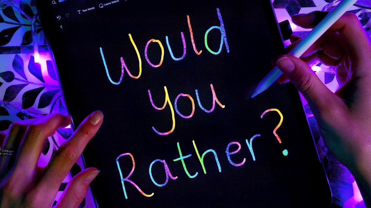 Gibi ASMR | Playing Would You Rather on an iPad