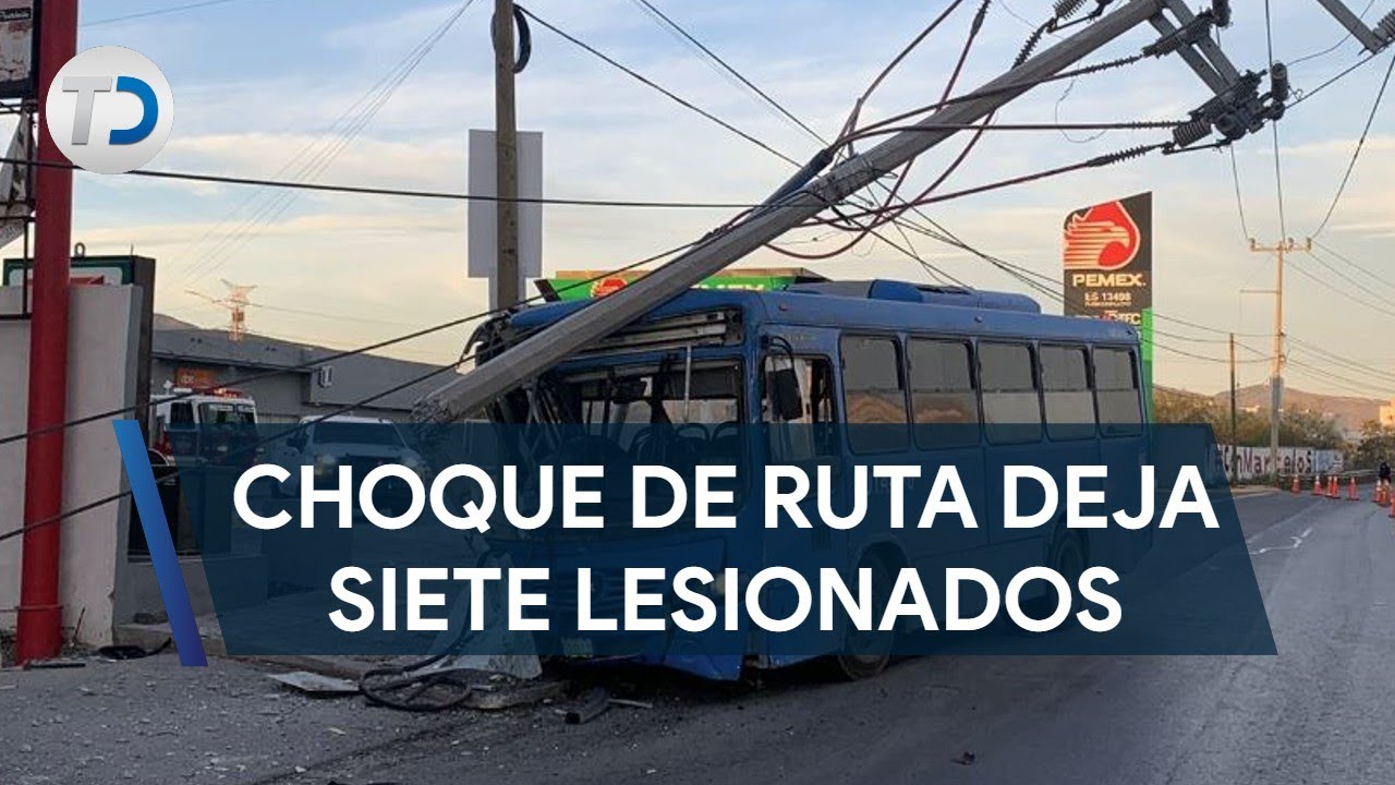 Choque de ruta urbana contra poste deja siete lesionados en García