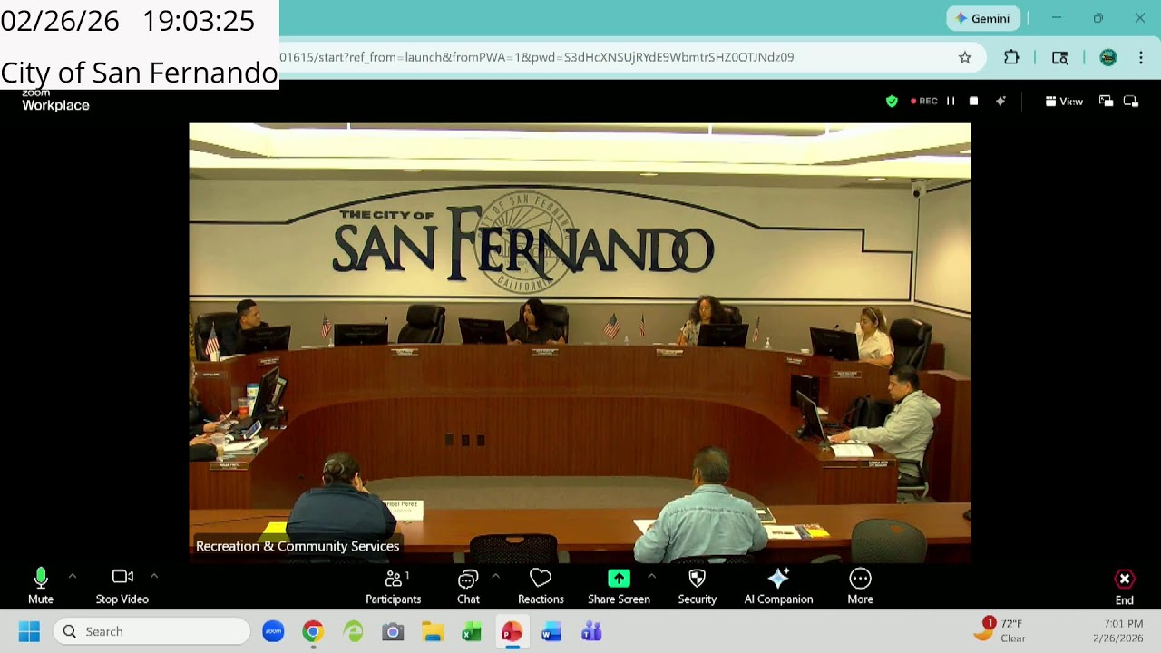 Parks, Wellness and Recreation Commission Meeting (2/26/2026