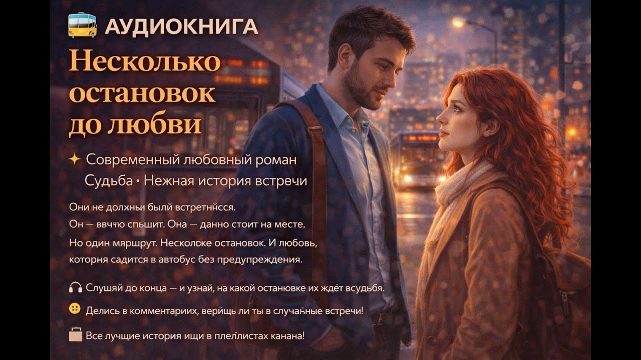 АУДИОКНИГА |Несколько остановок до любви✨Современный любовный роман • Судьба •Нежная история встречи