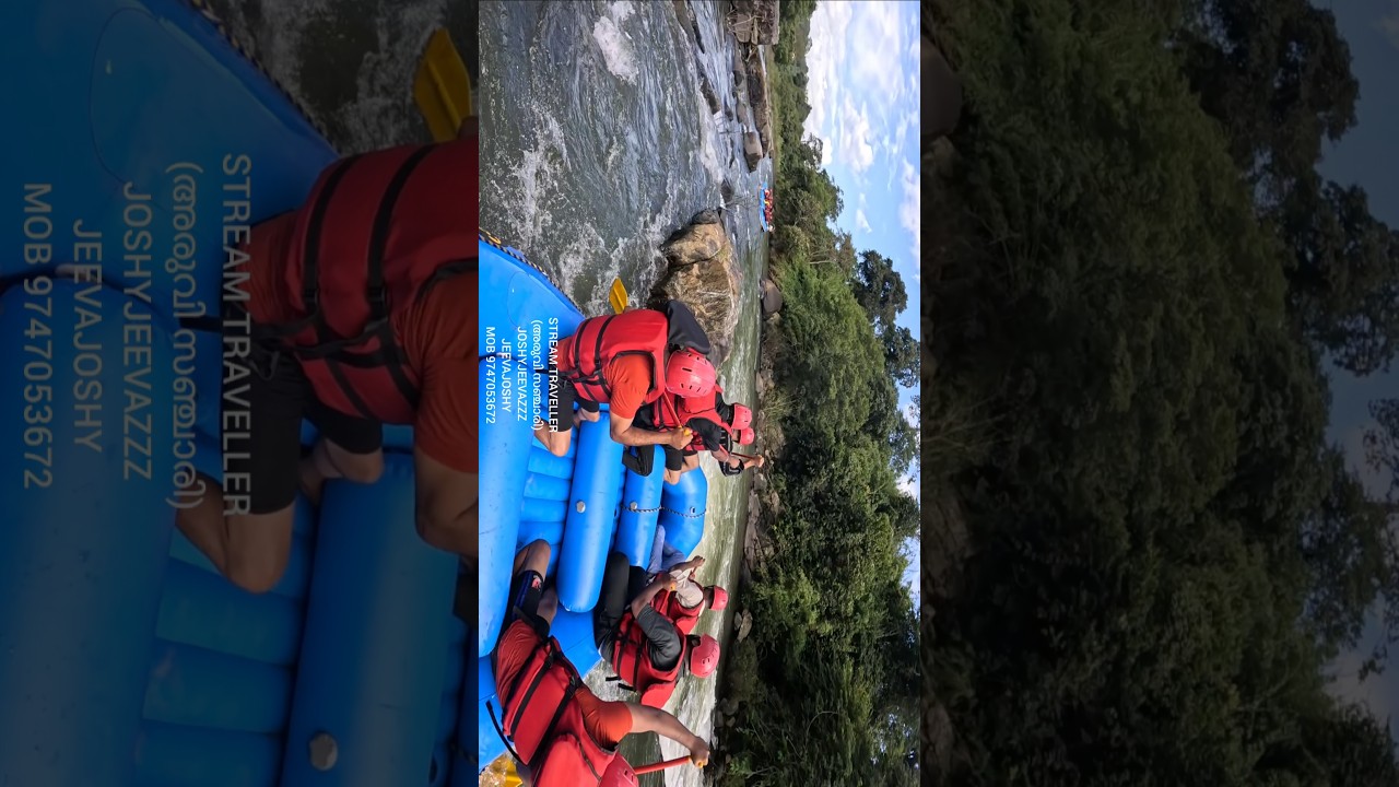 കുടുങ്ങി.... River rafting, coorge, barapole river, Karnataka