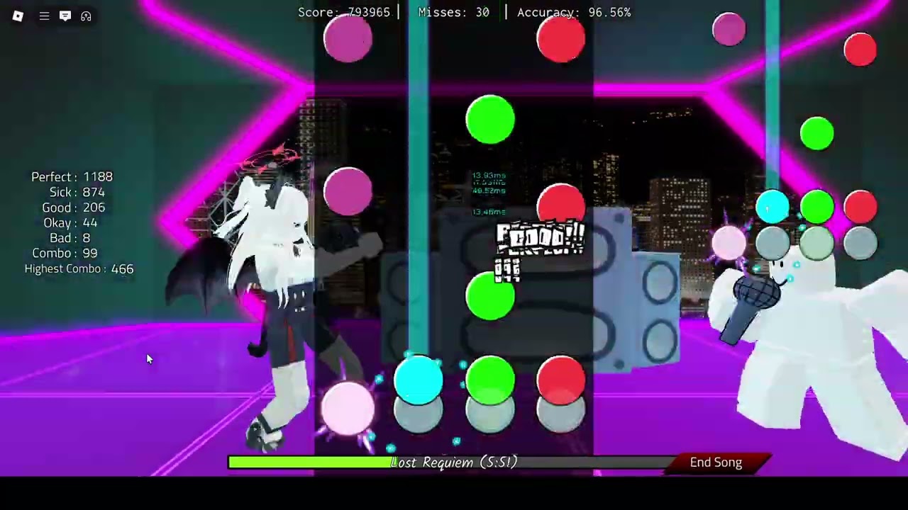 07.10 Basically FNF Remix - Lost Requiem 170 Miss (95.09%) Clear [Roblox]