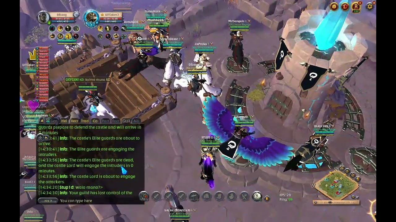 Initial Engage 14UTC Hallowfall POV | Albion Online