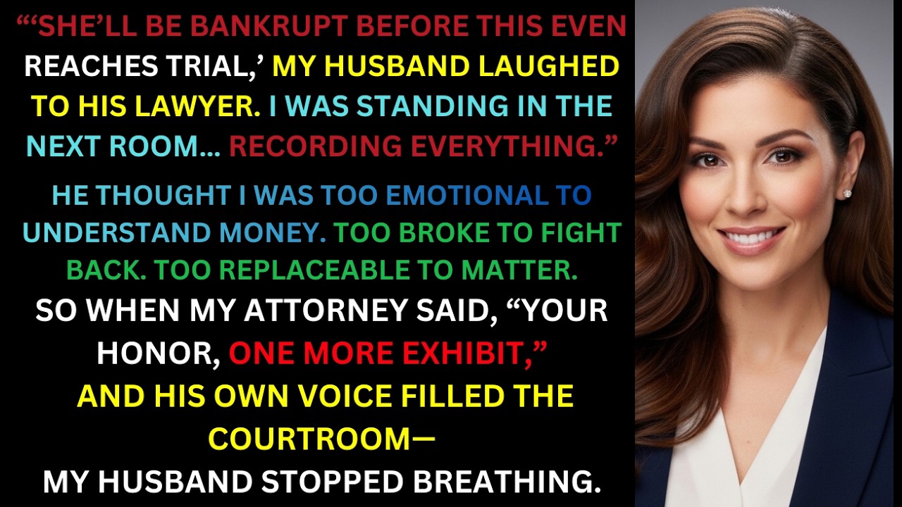 When the Hidden Recording Played in Court — My Husband's Lawyer Froze