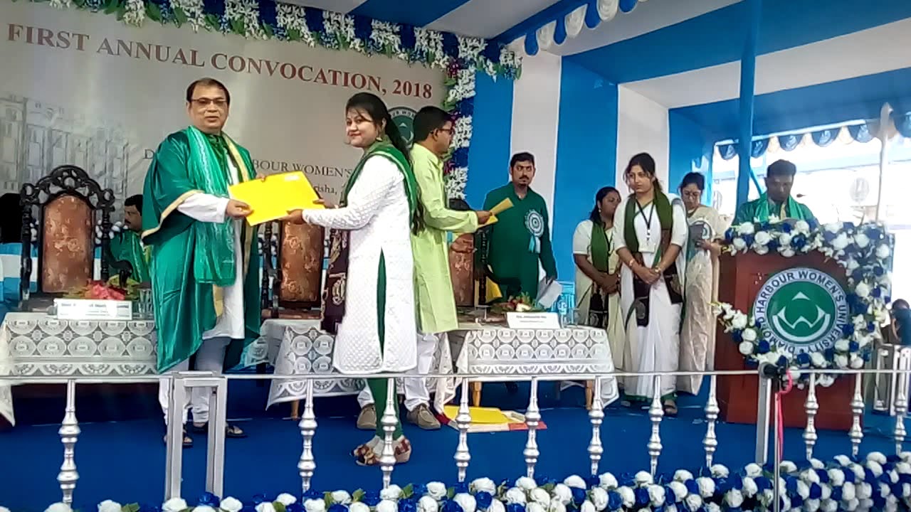 Shrabanti Chatterjee at First Convocation of Diamond Harbour Women's University