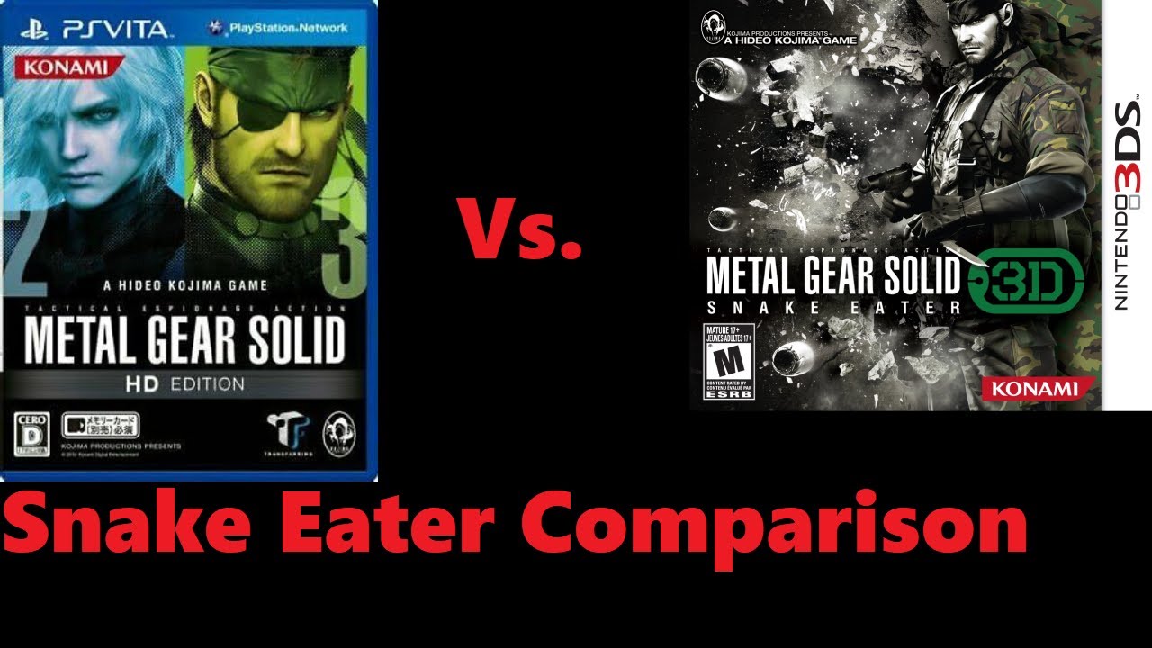 MGS Snake Eater. 3DS Vs PSvita