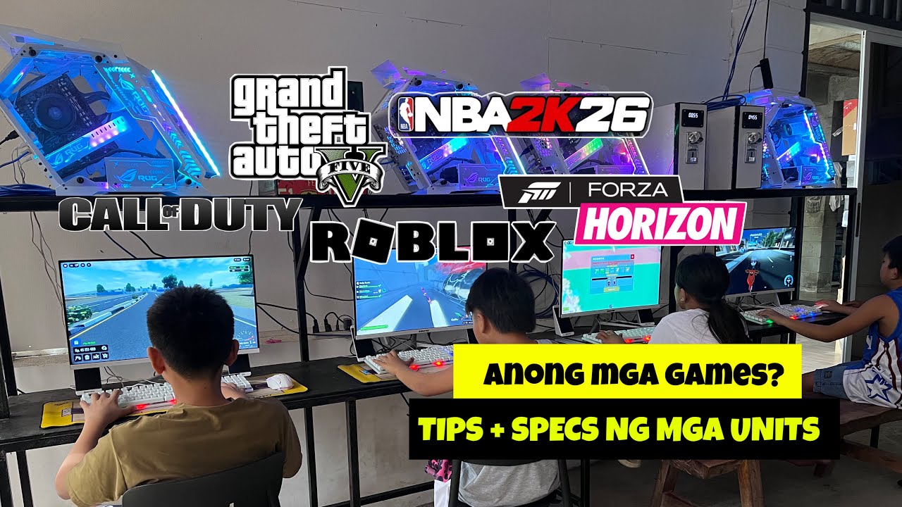 MGA GAMES NA NILALARO  SA COMPUTER SHOP | PISONET