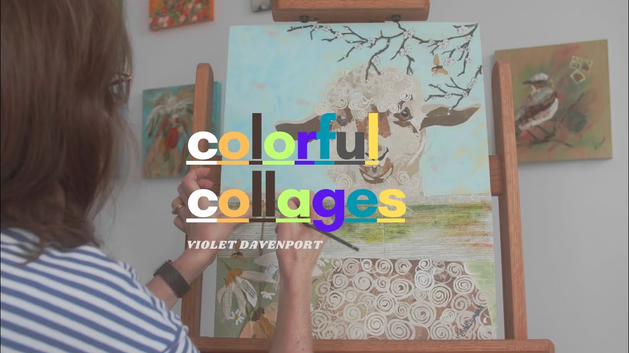 Colorful Collages | CT Artist Violet Davenport | A Short Documentary