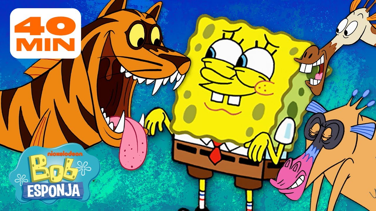 Bob Esponja | ¡Cada criatura de Bob Esponja! | Compilación de 40 minutos | Bob Esponja en Español