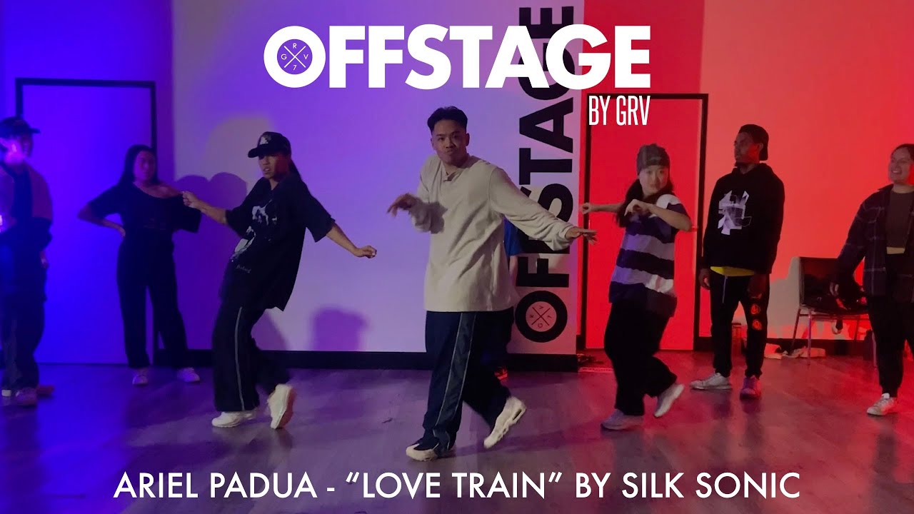 Ariel Padua beginner choreography to “Love’s Train” by Silk Sonic at Offstage Dance Studio