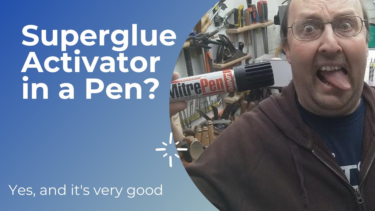 MitreBond Super Glue Activator / Accelerator Pen and Adhesive
