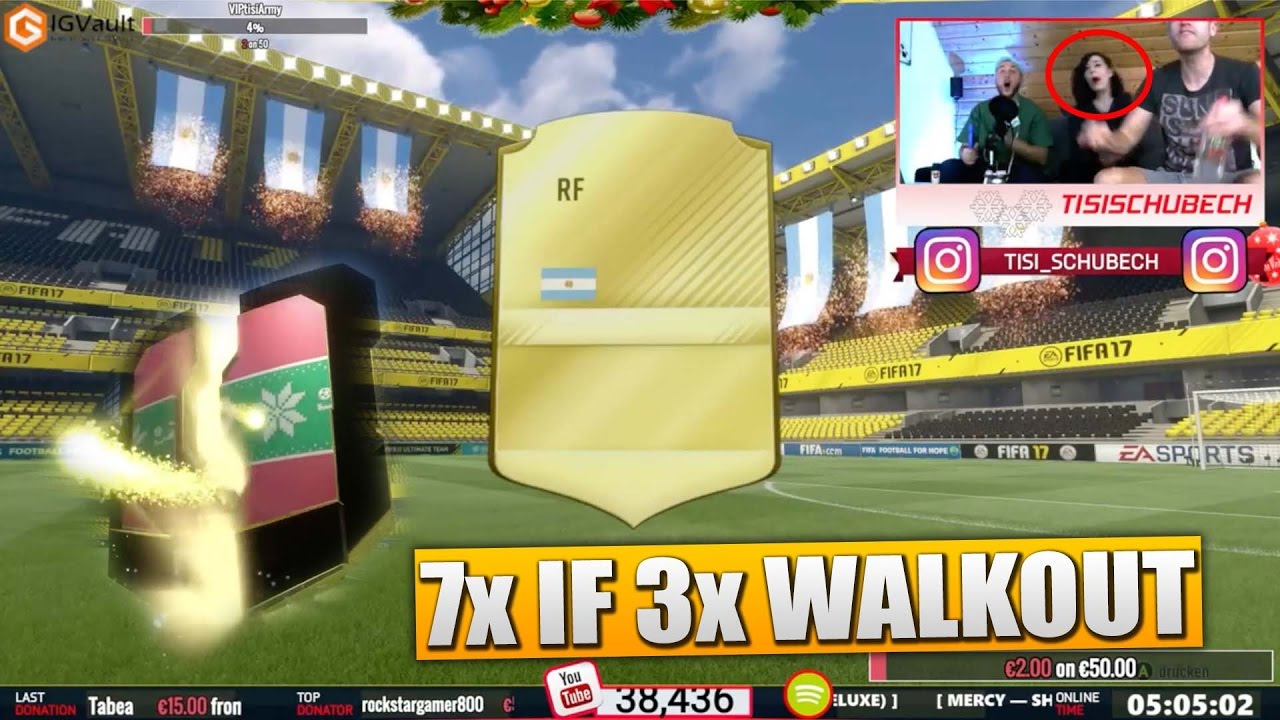 DAS BESTE FIFA 17 PACK OPENING EVER !!! 3x WALKOUT 7 KRANKE INFORMS - BEST OF STREAM (DEUTSCH)