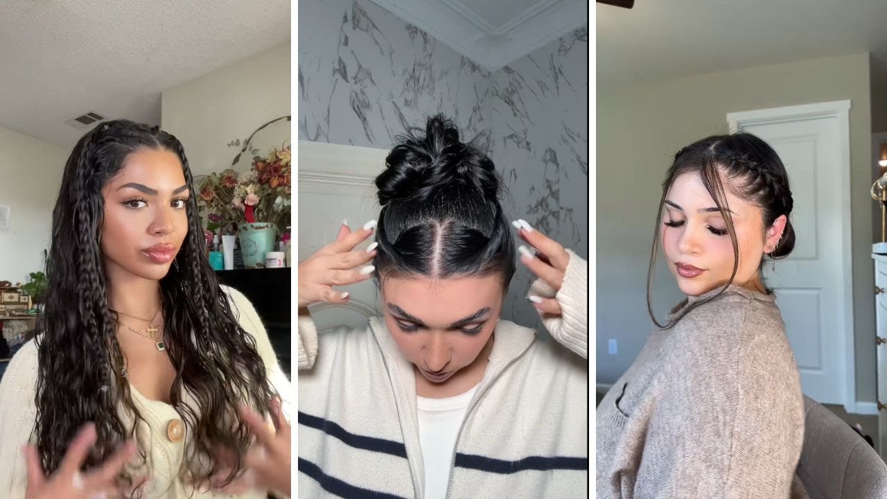Подборка идей причесок из TikTok (56)