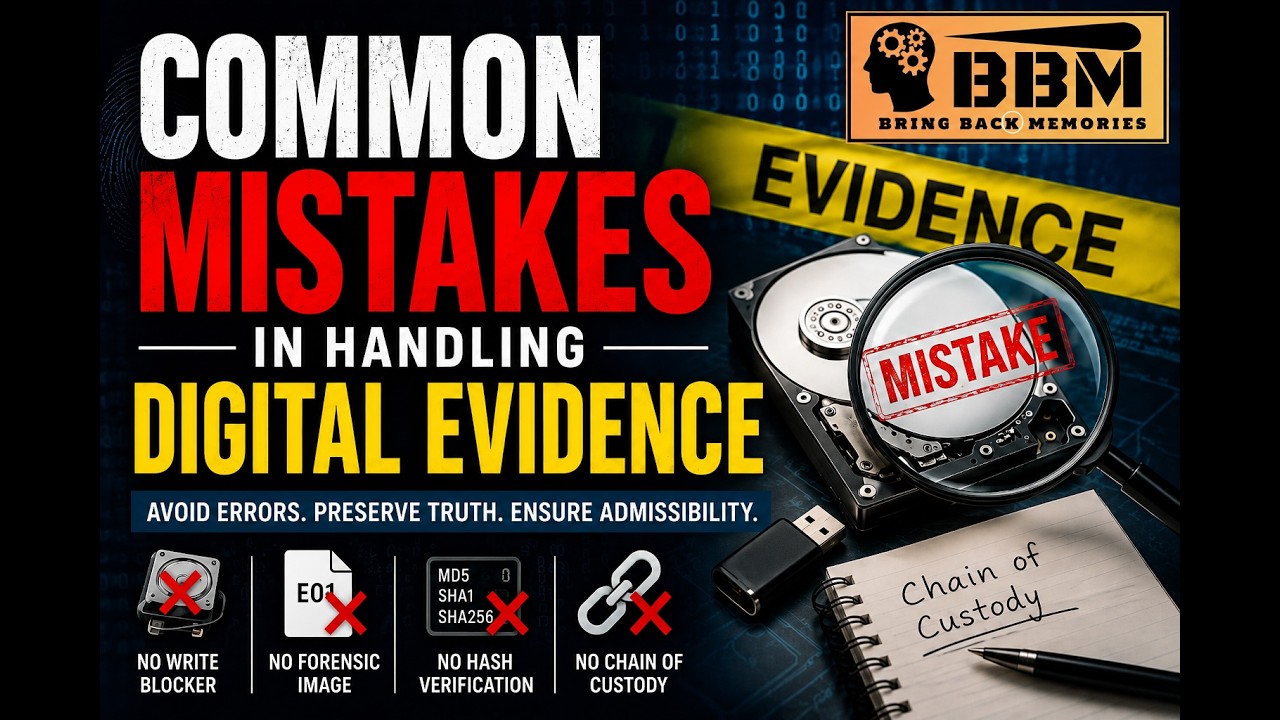 Common Mistakes In Digital  Evidence