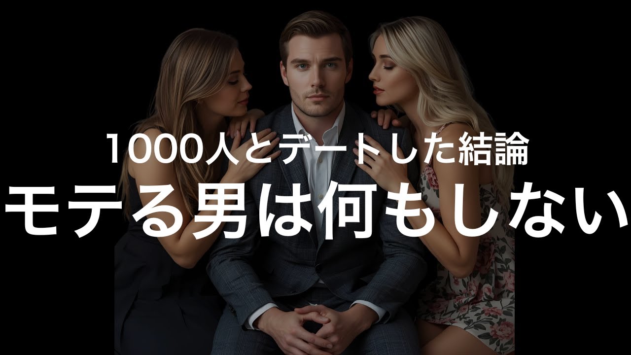 【1000人とデートした結論】何もしないのに追われる、モテ男の条件