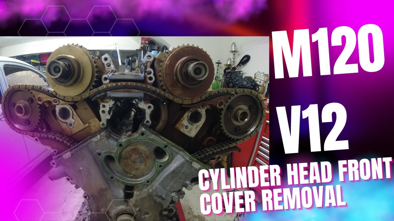 M120 V12 Removal of Cylinder Head Front Covers