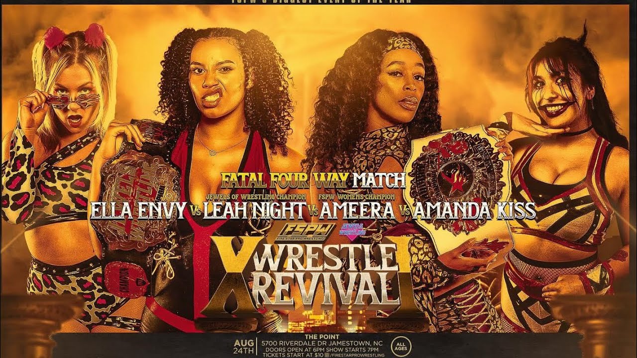 Fatal 4 way 🔥🔥 Ella Envy vs. Leah Night vs. Ameera Roze vs.Amanda Kiss