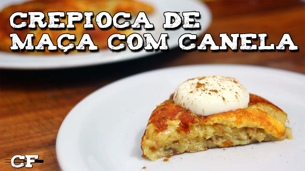 Crepioca de maça com canela @CookFork