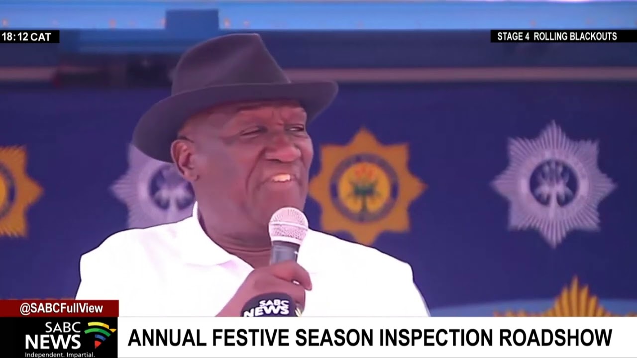 Police Minister, Bheki Cele leads the annual Festive Season Inspection Roadshow in Gauteng