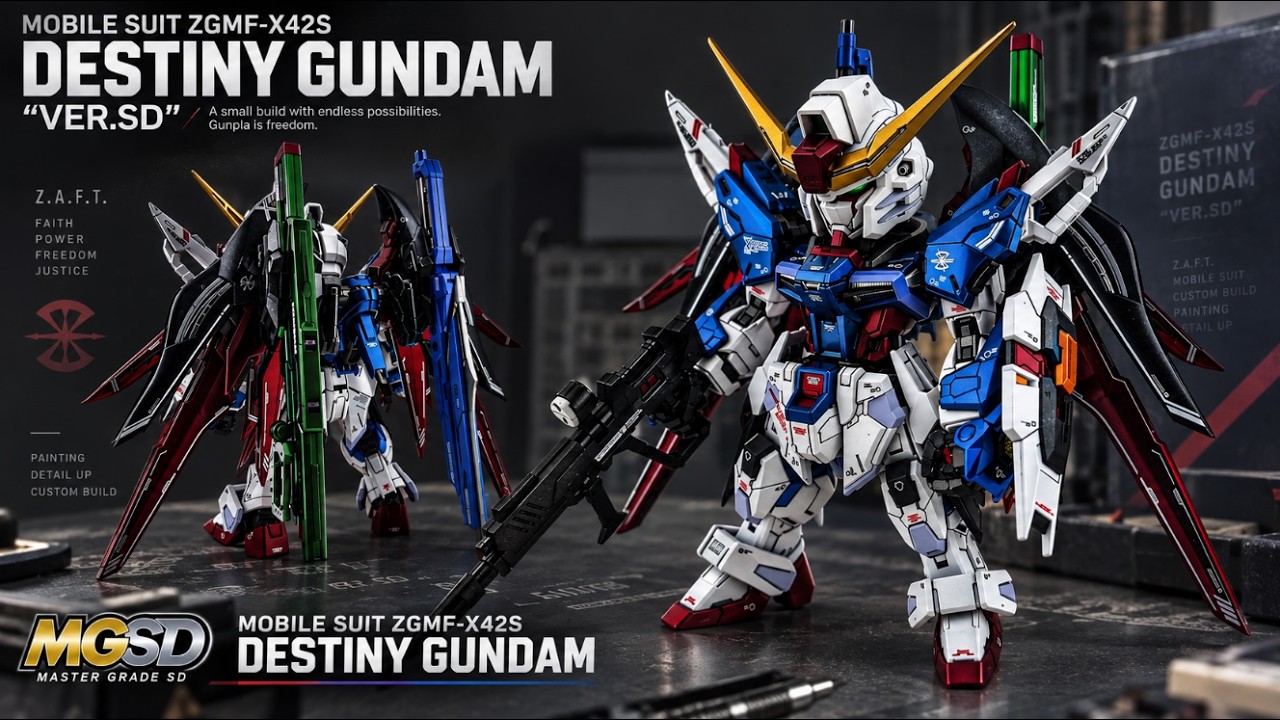 MGSD DESTINY GUNDAM CUSTOM BUILD #custombuild  #gunpla #buildgundam