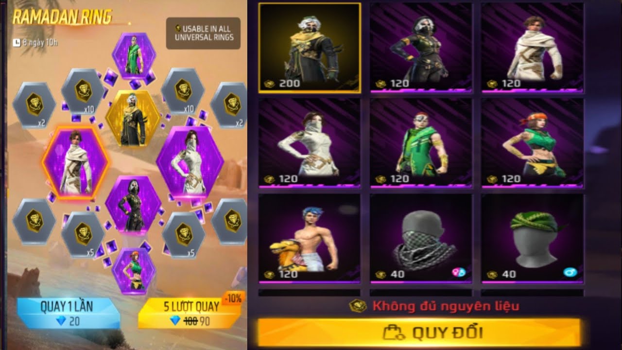 Free Fire| Review Vòng Quay Gói Trang Phục Cũ Trở Lại & Gói Đồ Mới Cực Đẹp Siêu Ngon Có Hiệu Ứng Đẹp