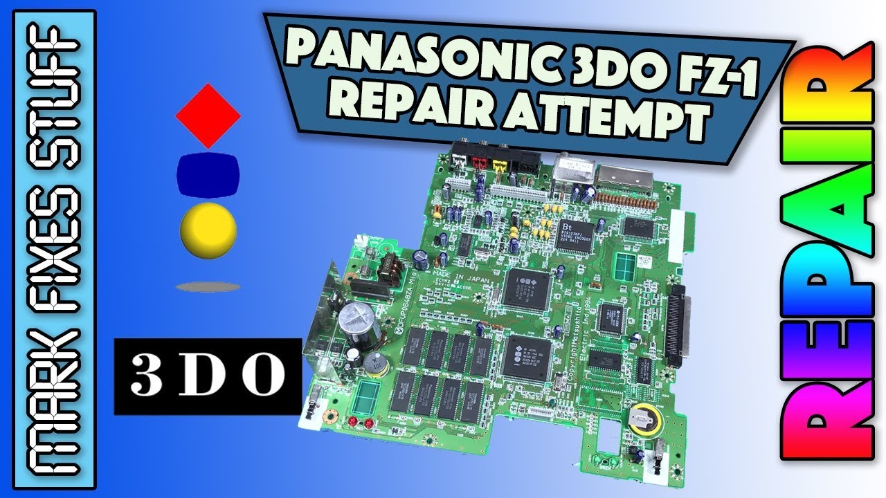 Pt 2: A DEAD Panasonic 3DO -  REAL FZ-1 Teardown & No Power Repair