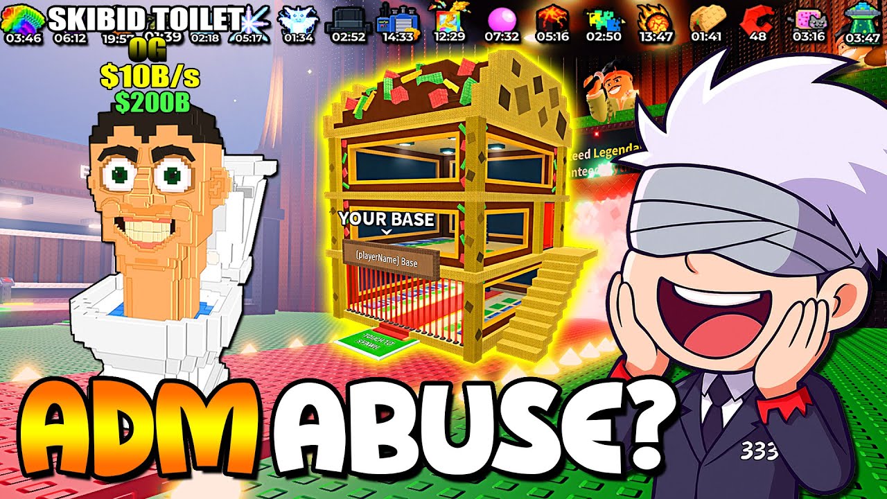 😱 ADM ABUSE HOJE??😍 PVP NO  BRAINROT !!! - EDDY333 - JOGANDO