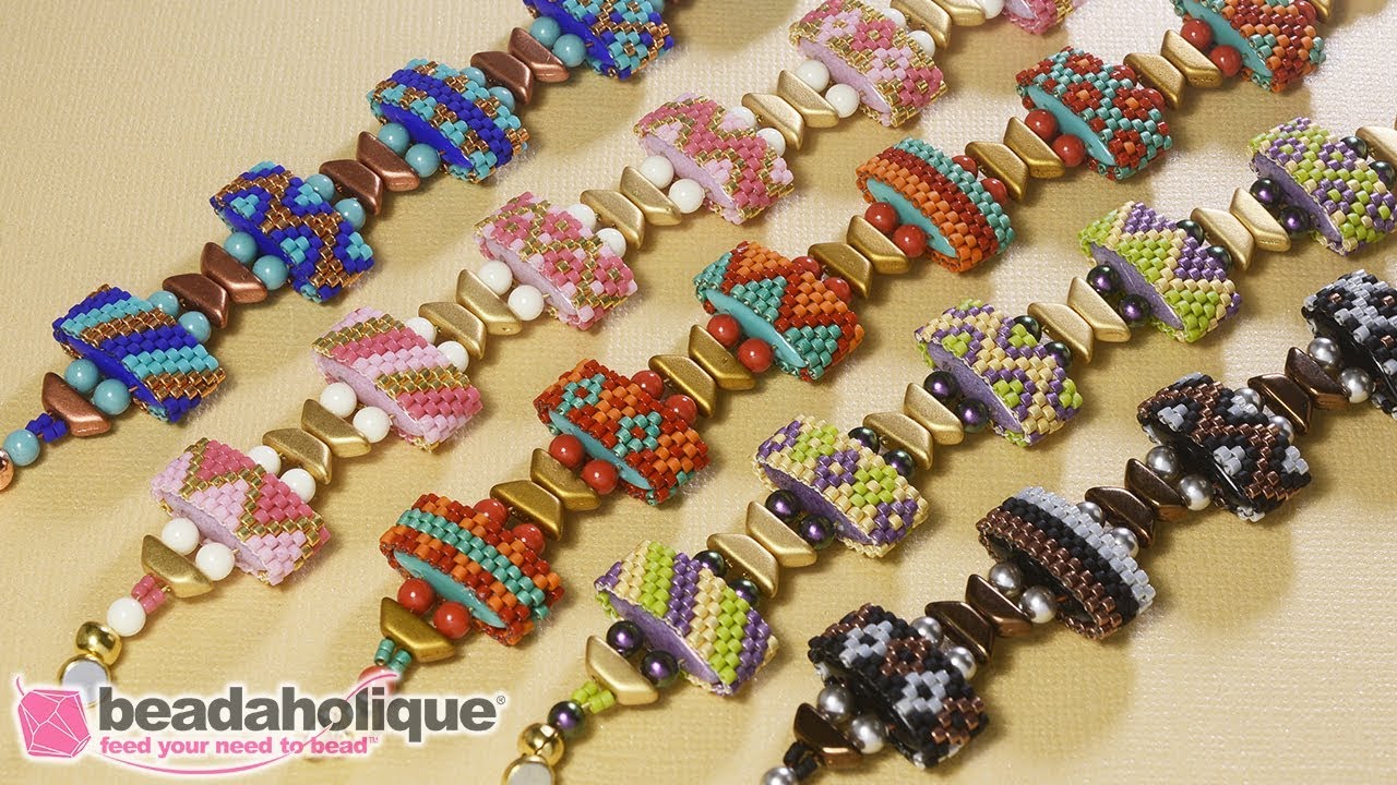 How to Make the Carrier Bead Peyote Bracelet Kits by Beadaholique